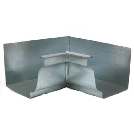 Amerimax Home Products 15201 Gutter Inside Mitre; Mill Finish Galvanized Steel - 4 In